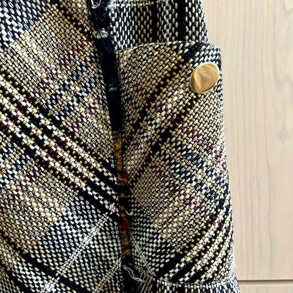 Zara Plaid A-Line Skirt - Picture 3 of 7